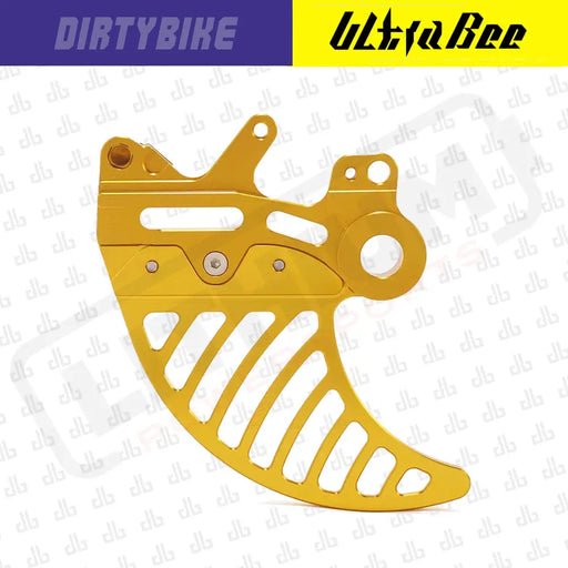 Rear Brake Disk Guard Aluminum | Surron Ultra Bee - Gold - Brake Disk Guard