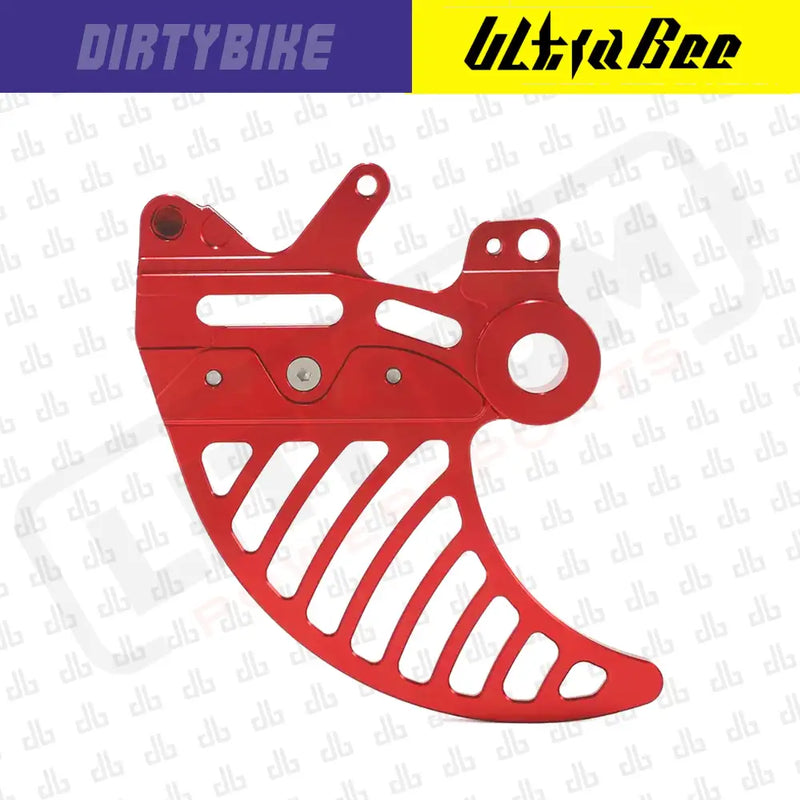 Rear Brake Disk Guard Aluminum | Surron Ultra Bee - Red - Brake Disk Guard