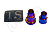 Rear Wheel Spacers for Surron Segway E-Ride Pro - Burnt Blue / Titanium - Wheel Spacer