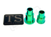 Rear Wheel Spacers for Surron Segway E-Ride Pro - Green / Titanium - Wheel Spacer