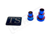 Rear Wheel Spacers for Talaria MX3 MX4 XXX - Burnt Blue / Titanium - Wheel Spacer