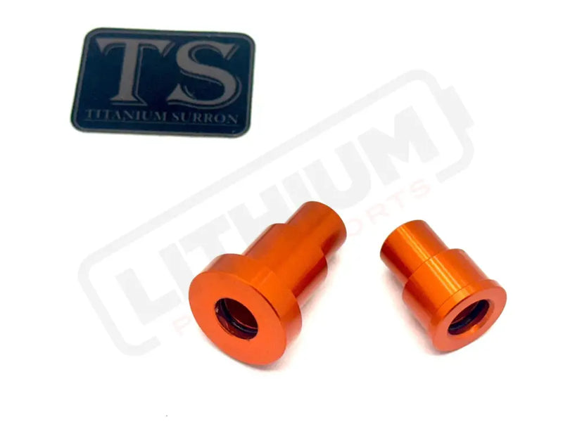 Rear Wheel Spacers for Talaria MX3 MX4 XXX - Burnt Orange / Aluminum - Wheel Spacer