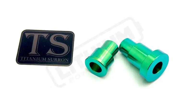 Rear Wheel Spacers for Talaria MX3 MX4 XXX - Green / Titanium - Wheel Spacer