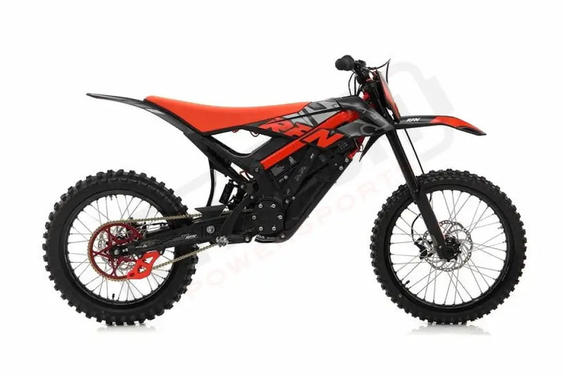 RFN Ares Rally Pro 74V35AH Electric Dirt Bike Black/Red - Lithium Powersports