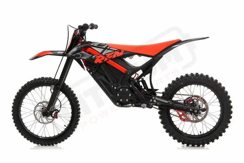 RFN Ares Rally Pro 74V35AH Electric Dirt Bike Black/Red - Lithium Powersports