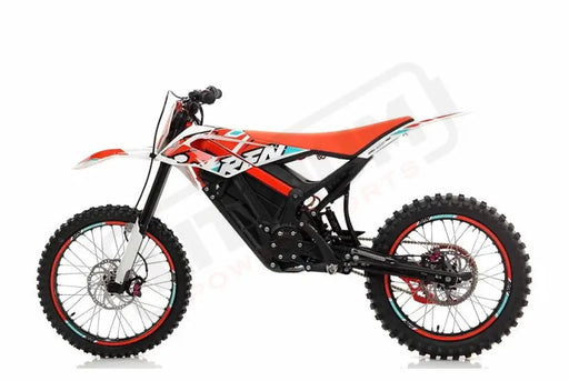 RFN Ares Rally Pro 74V35AH Electric Dirt Bike White/Red - Lithium Powersports