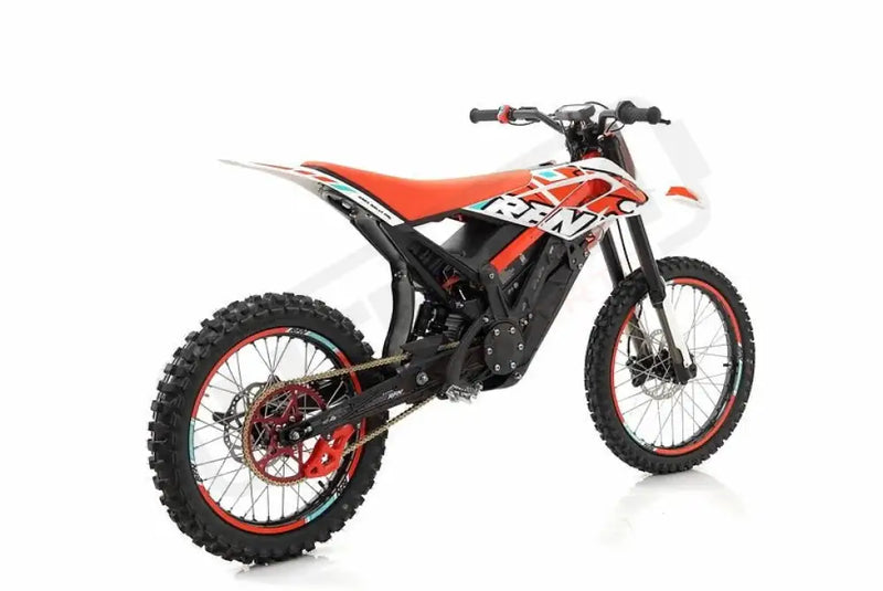 RFN Ares Rally Pro 74V35AH Electric Dirt Bike White/Red - Lithium Powersports