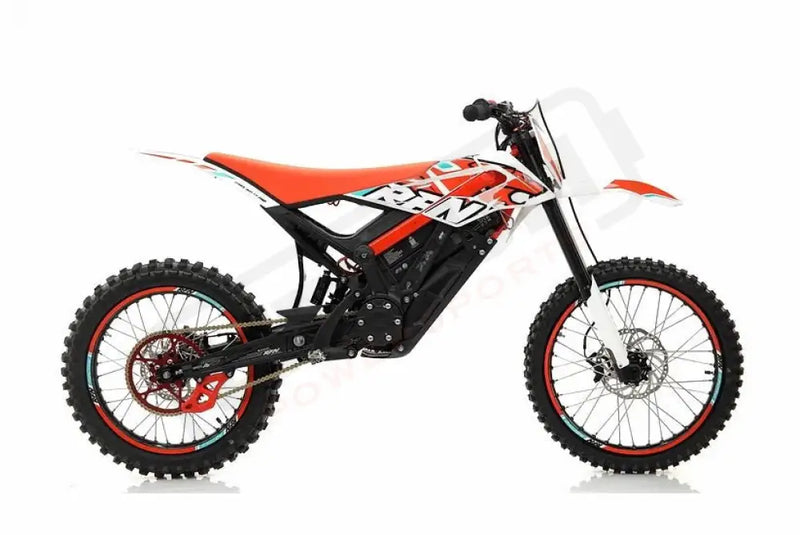 RFN Ares Rally Pro 74V35AH Electric Dirt Bike White/Red - Lithium Powersports