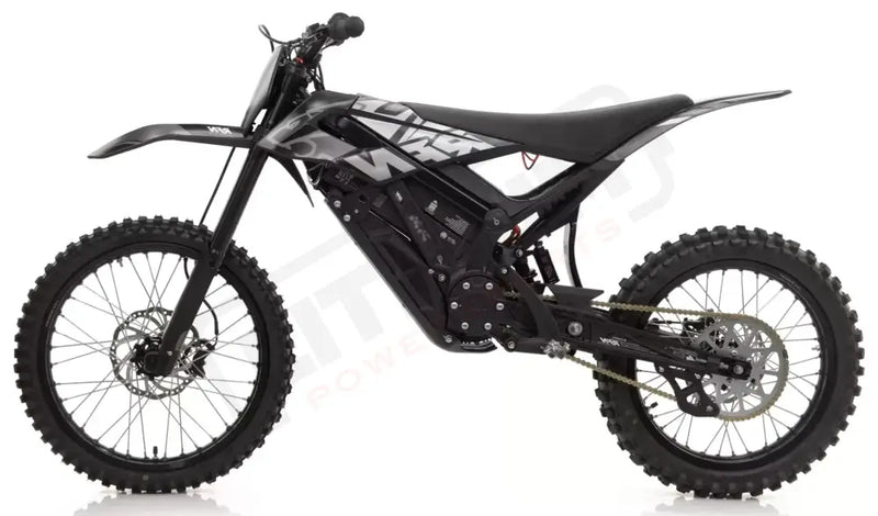RFN Ares Rally Pro 74V43AH Electric Dirt Bike Black - Lithium Powersports