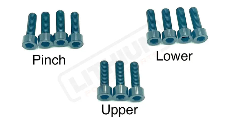 RST Fork Titanium Bolt Kit - Black - Titanium Bolts