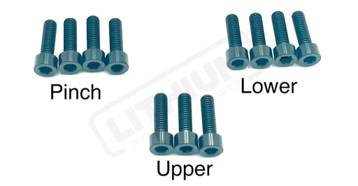 RST Fork Titanium Bolt Kit - Black - Titanium Bolts