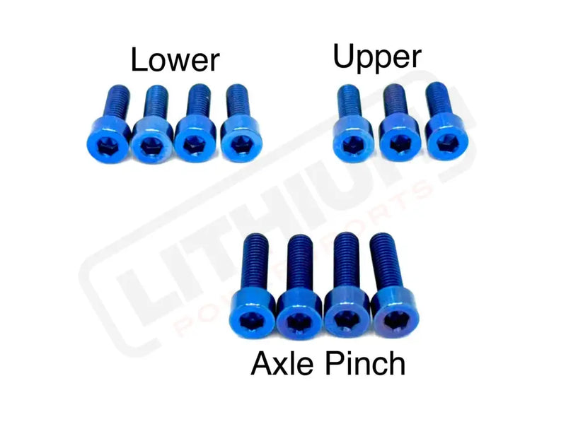 RST Fork Titanium Bolt Kit - Blue - Titanium Bolts