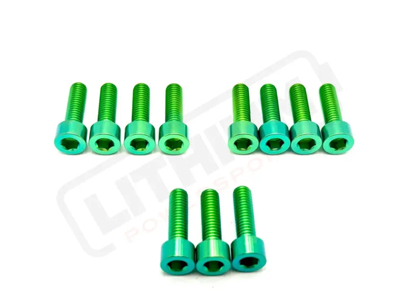 RST Fork Titanium Bolt Kit - Green - Titanium Bolts