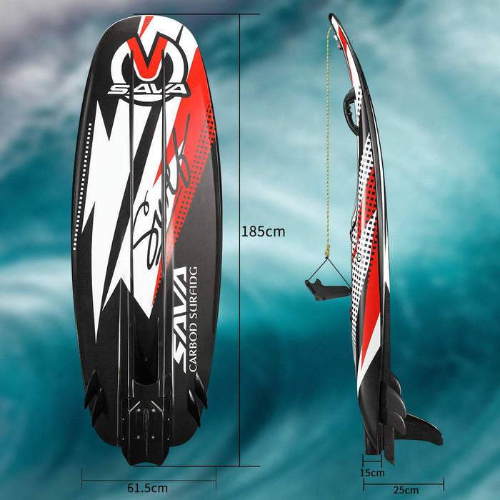 SAVA Carbon Electric Surfboard - 60V 60Ah - Black