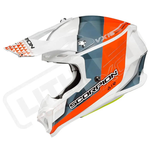Scorpion VX-16 Off Road Helmet Prism Graphic Orange - Lithium Powersports