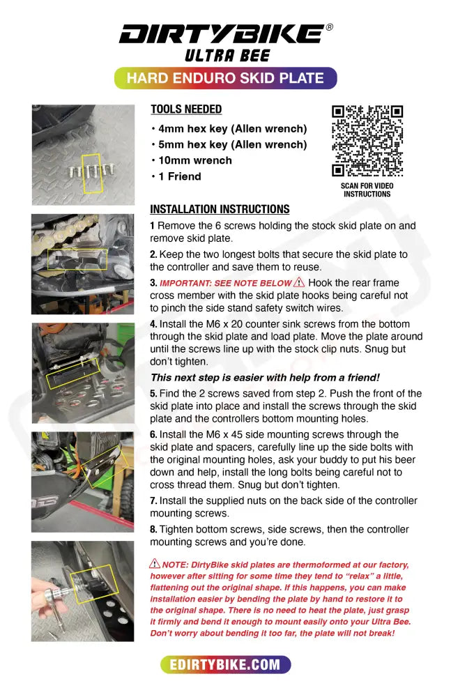 Skid Plate | Surron Ultra Bee skid plate