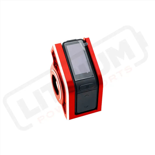 Speedo Display Protector Guard | Aluminum | Talaria Sting | EggRider | EBMX X-9000 - Red - Protector