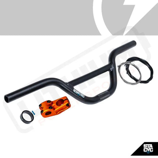 Stacyc 12" or 16" 9mm MINI BAR RISER KIT - ORANGE - Lithium Powersports