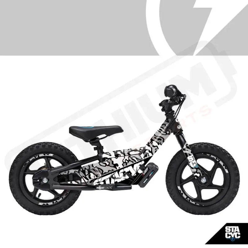 Stacyc 12" or 16" GRAPHICS KIT, BRUSHED CAMO WHT - Lithium Powersports