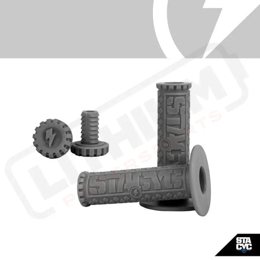 Stacyc 12" or 16" GRIPS 19mm - GRAY - Lithium Powersports