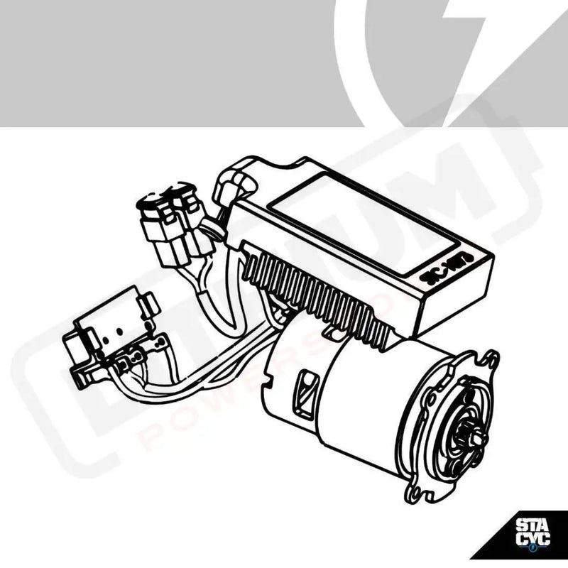 Stacyc 12" Replacement ESC and Motor Combo - 12EDRIVE - Lithium Powersports