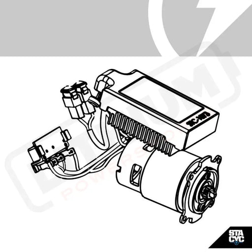 Stacyc 12" Replacement ESC and Motor Combo - 12EDRIVE - Lithium Powersports