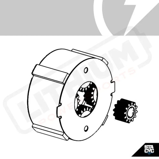 Stacyc 16" Elite, 18" & 20" REBUILD GB KIT, PLANETARY18/20 - Lithium Powersports