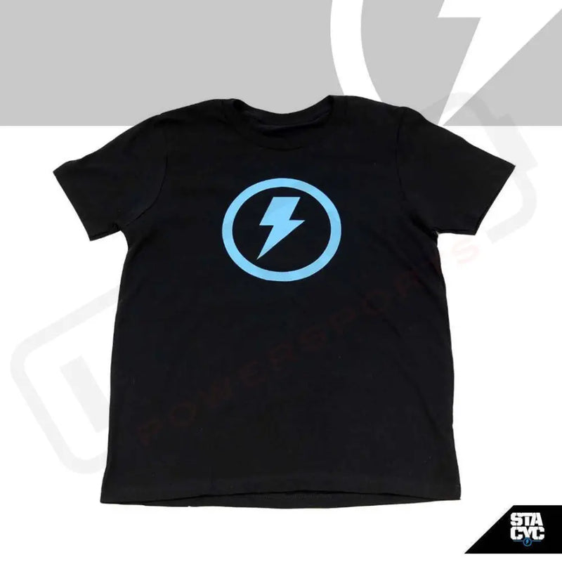 Stacyc Kids Bolt Logo Tee - BLACK - Lithium Powersports
