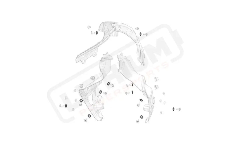 Stark Varg OEM Black spacer for front spoilers bolts eParts