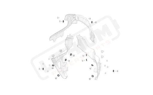 Stark Varg OEM Black spacer for front spoilers bolts eParts