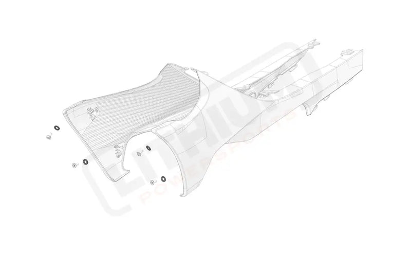 Stark Varg OEM Black spacer for front spoilers bolts eParts