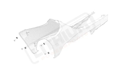 Stark Varg OEM Black spacer for front spoilers bolts eParts