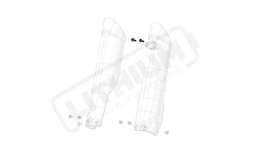 Stark Varg OEM Brake bracket screws on fork guard