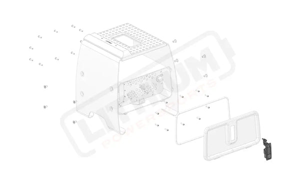 Stark Varg OEM Charger housing lid latch eParts