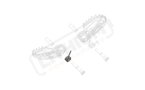 Stark Varg OEM Foot peg spring Left - Lithium Powersports