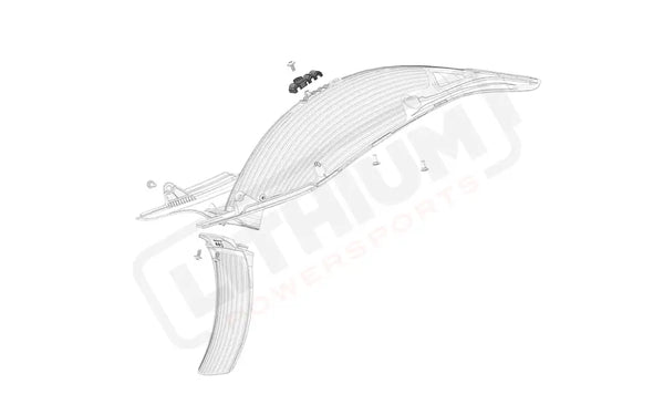 Stark Varg OEM Rear fender cable bracket eParts