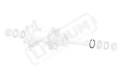 Stark Varg OEM Rear Hub Left Bearing Retaining Circlip