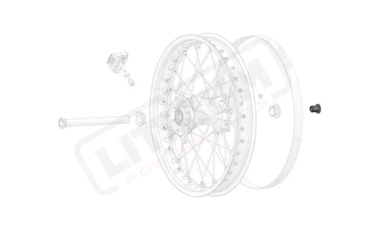 Stark Varg OEM Rear Wheel Axle Shaft Lock Nut eParts