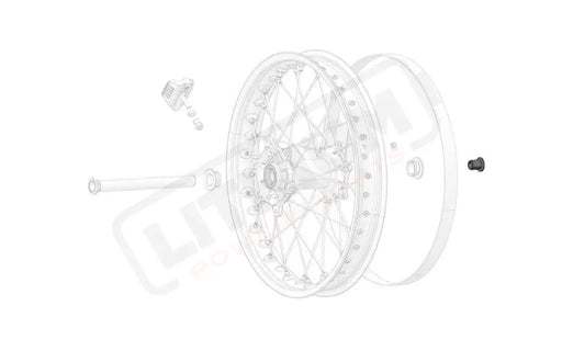 Stark Varg OEM Rear Wheel Axle Shaft Lock Nut - Lithium Powersports