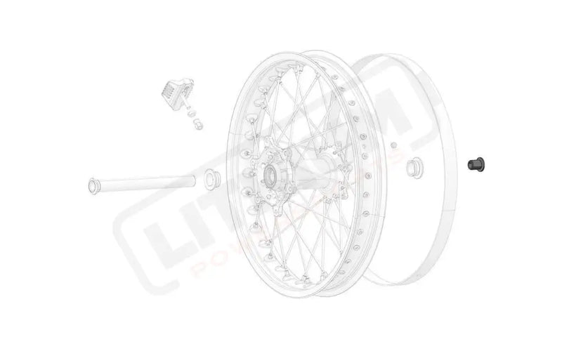 Stark Varg OEM Rear Wheel Axle Shaft Lock Nut - Lithium Powersports