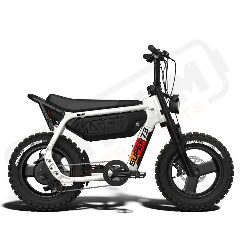 Side view of the SUPER73-MZFT SE ebike in Baja. @color_baja