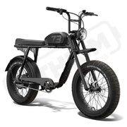 Front view of the SUPER73-S2 Laguna ebike in Blackout. @color_blackout