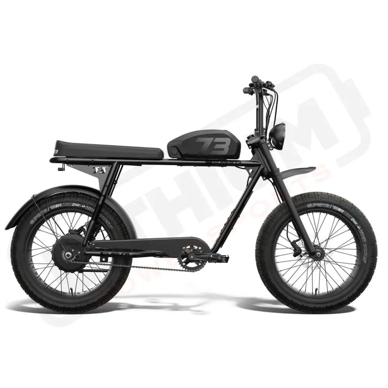 Side view of the SUPER73-S2 Laguna ebike in Blackout. @color_blackout