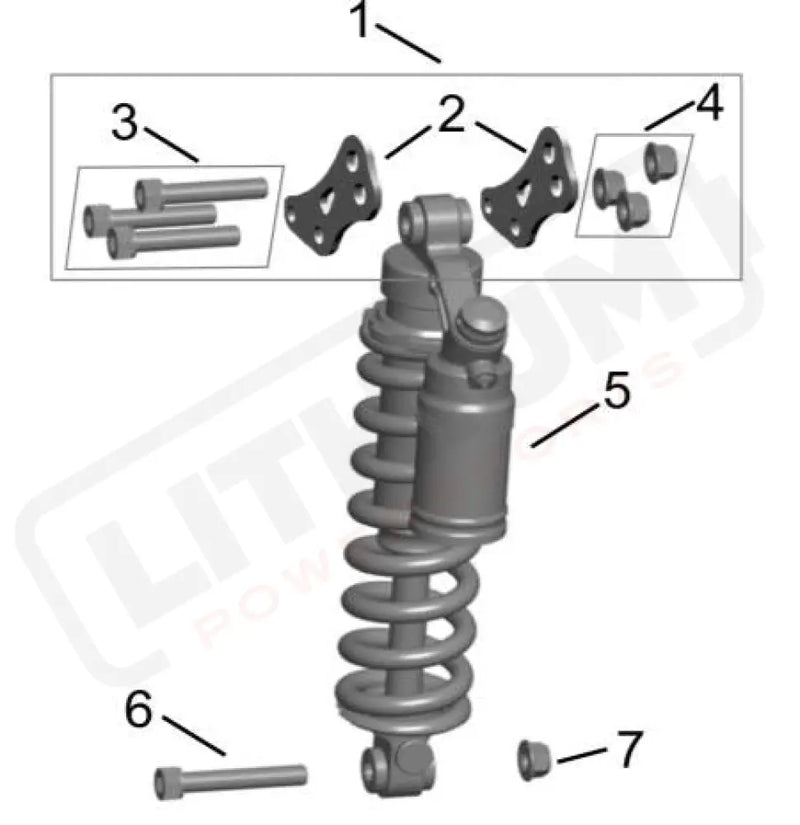 Rear Shock System parts diagram