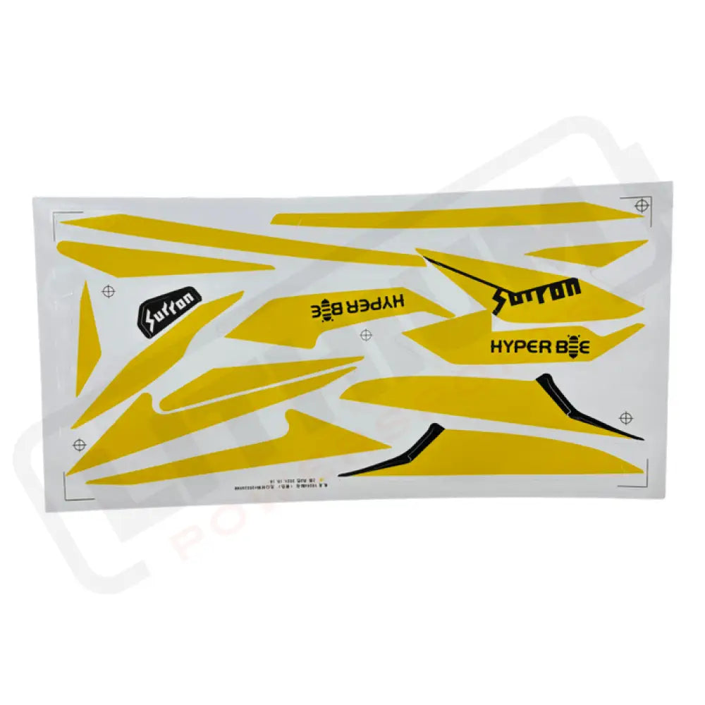 Surron Hyper Bee OEM Decal Set-Yellow+Black