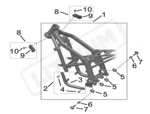Surron Hyper Bee OEM Frame Assy. - Lithium Powersports