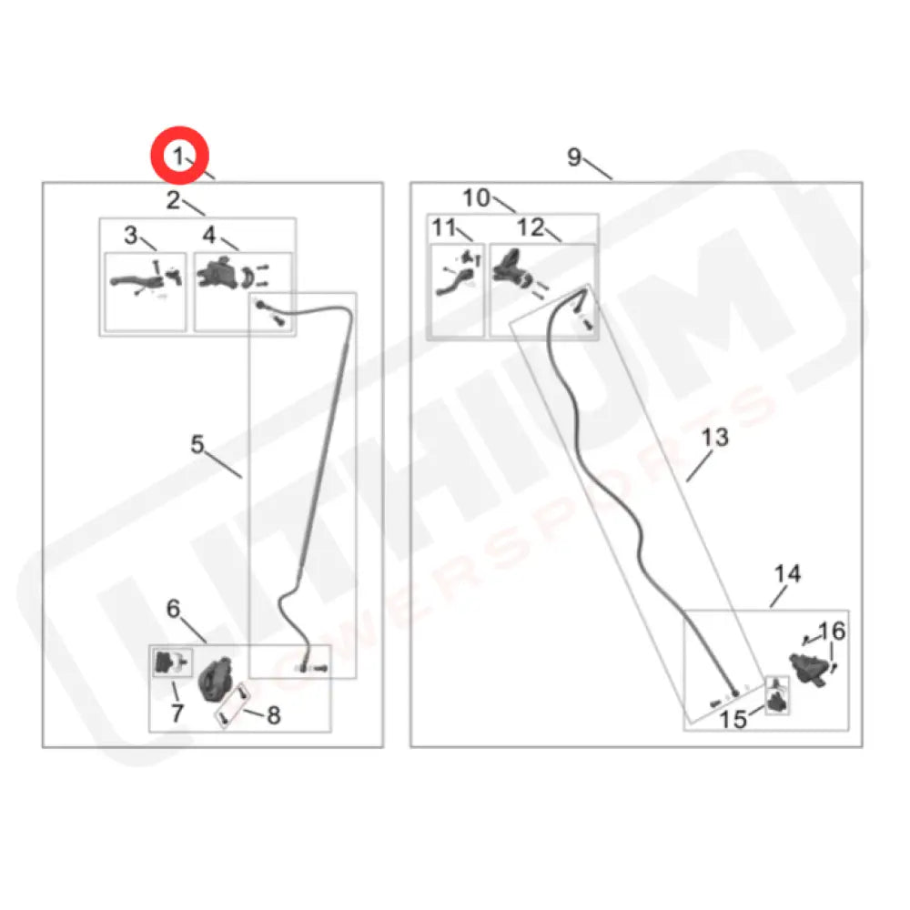 Surron Hyper Bee OEM Front Brake System Assy.