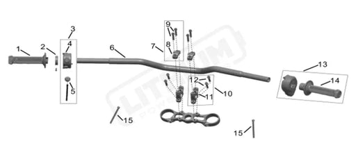 Surron Hyper Bee OEM Handlebar - Lithium Powersports