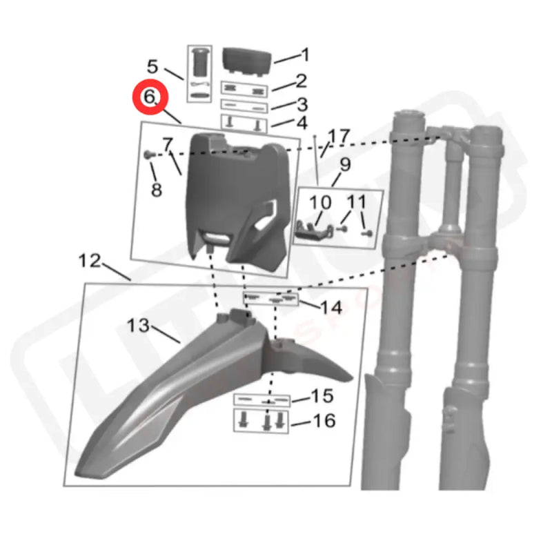 Hyper Bee Headlight Shroud / Number Plate