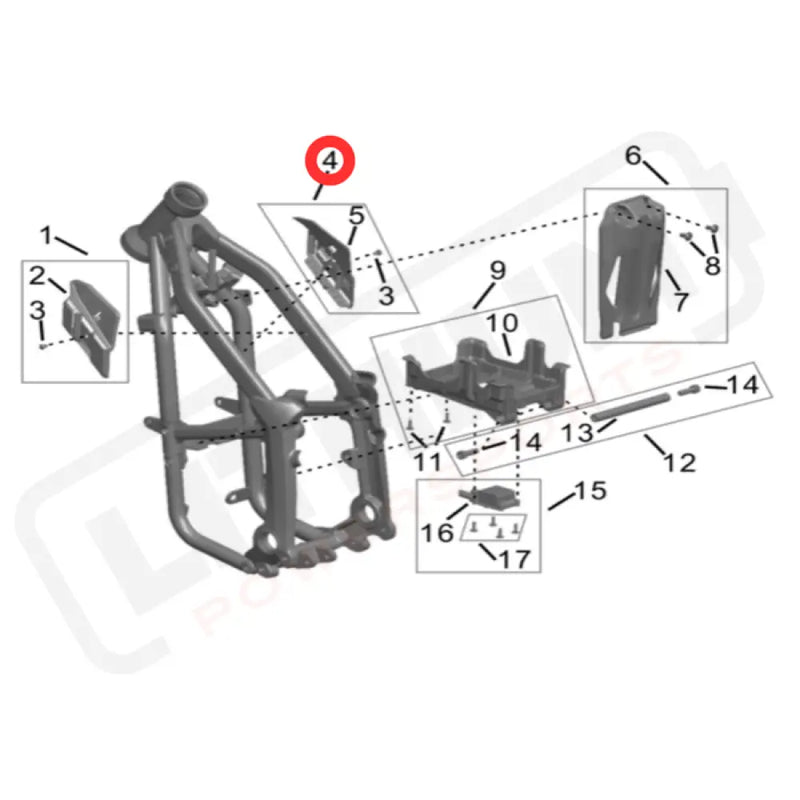 Hyper Bee Battery Position Plate (Left)